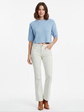 Givenchy Women's Cream Flare Jeans Eu 38 / US Sz 8
